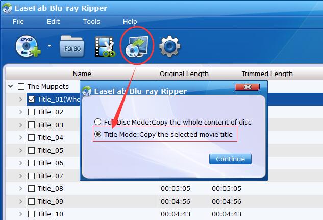 1:1 Copy Blu-ray for USB