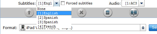 choose subtitle and audio