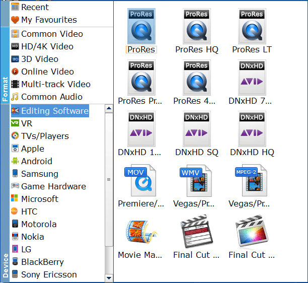Convert HEVC to ProRes