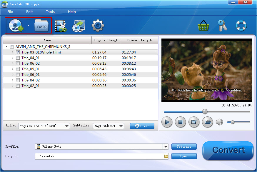 rip tv series dvd into individual episodes easefab video converter settings