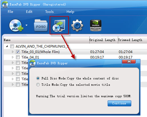 rip tv series dvd into individual episodes easefab video converter settings