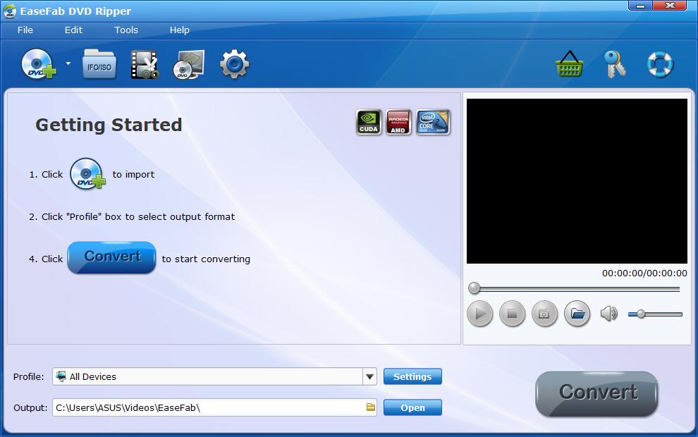 EaseFab DVD Ripper Screenshot