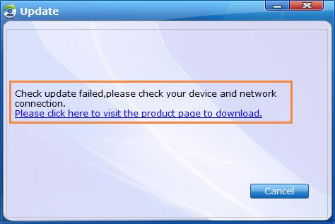 Failed to Update EaseFab DVD Ripper