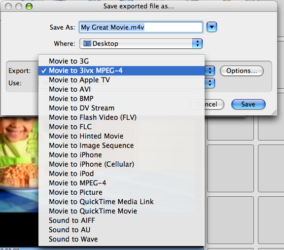 how to make a quicktime video into a mp4