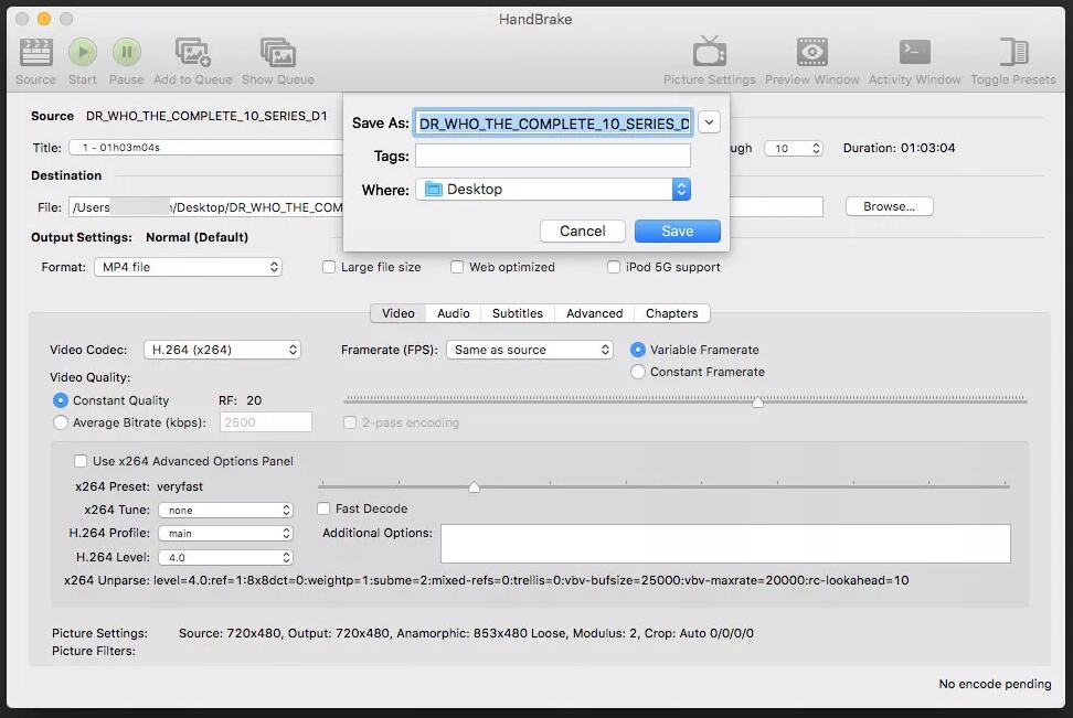 handbrake mac dvd