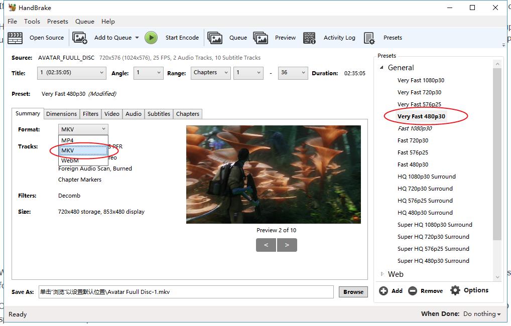 rip tv series dvd into individual episodes easefab video converter settings