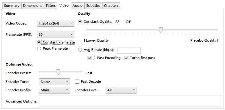 handbrake quicksync decoding