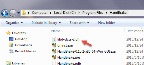 Install libdvdcss for Handbrake