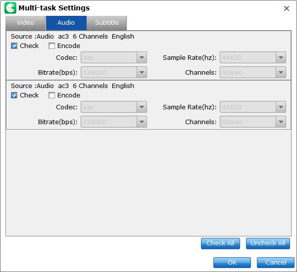 lossless mkv audio settings