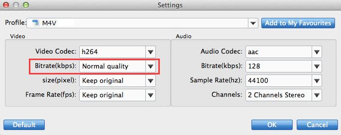 Recommended Settings for Ripping DVD to M4V