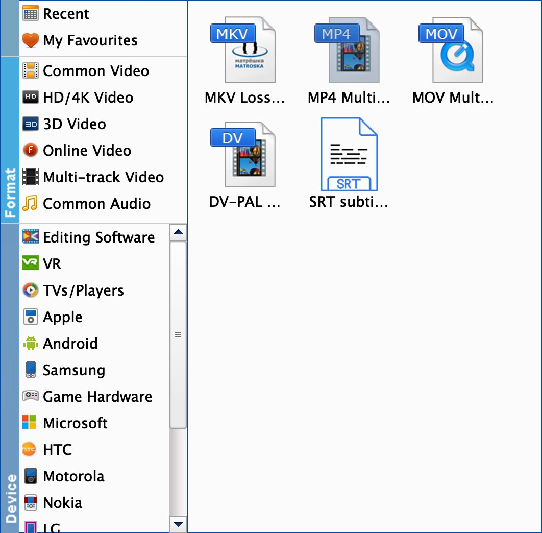 Multi-track outputs