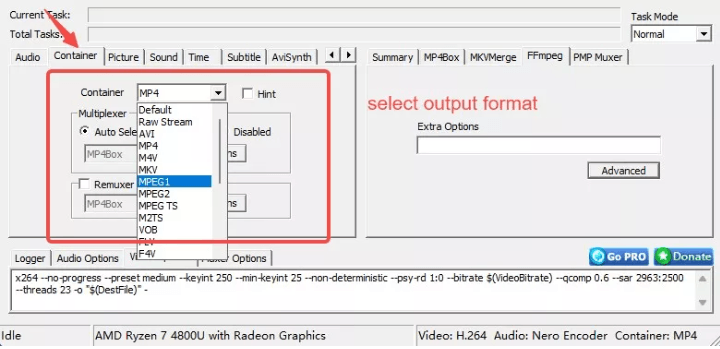 Convert Blu-ray to MP4 with MediaCoder