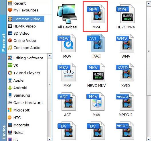 Select Output Profile