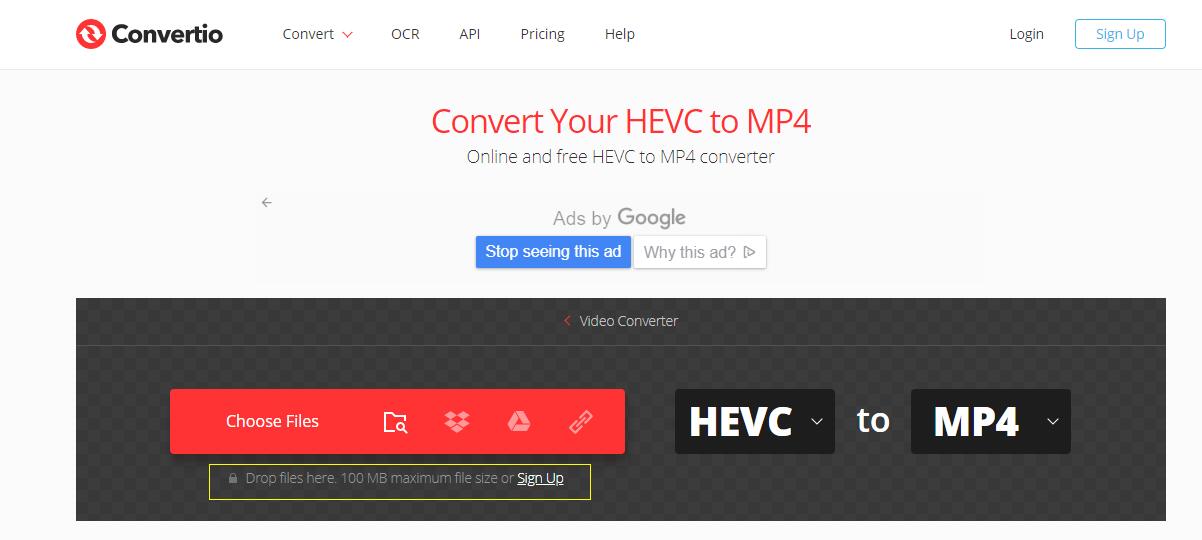 online convert HEVC to H264