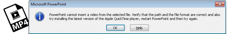 PowerPoint Cannot Insert MP4 Video Error Fixed