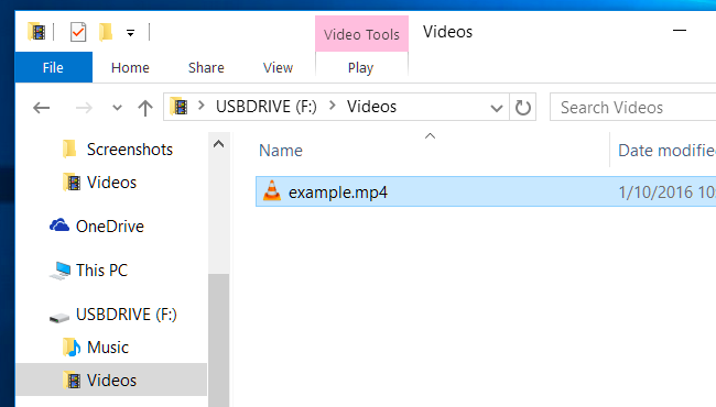 Locate MP4 in a folder