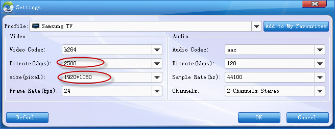 3d settings on samsung tv