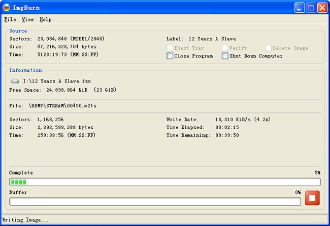 create blu ray iso from files