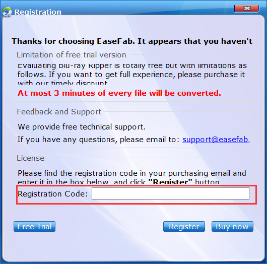 easefab registration key
