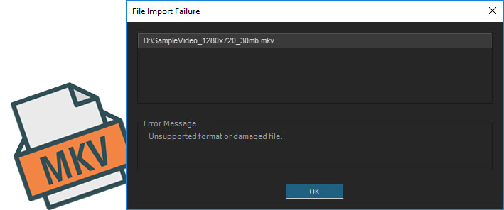 File import failure что делать adobe premiere