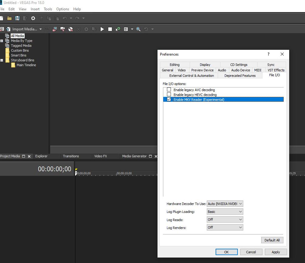 How to Import MKV Files into Sony Vegas