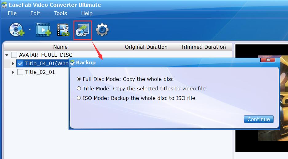 1:1 Blu-ray DVD Backup