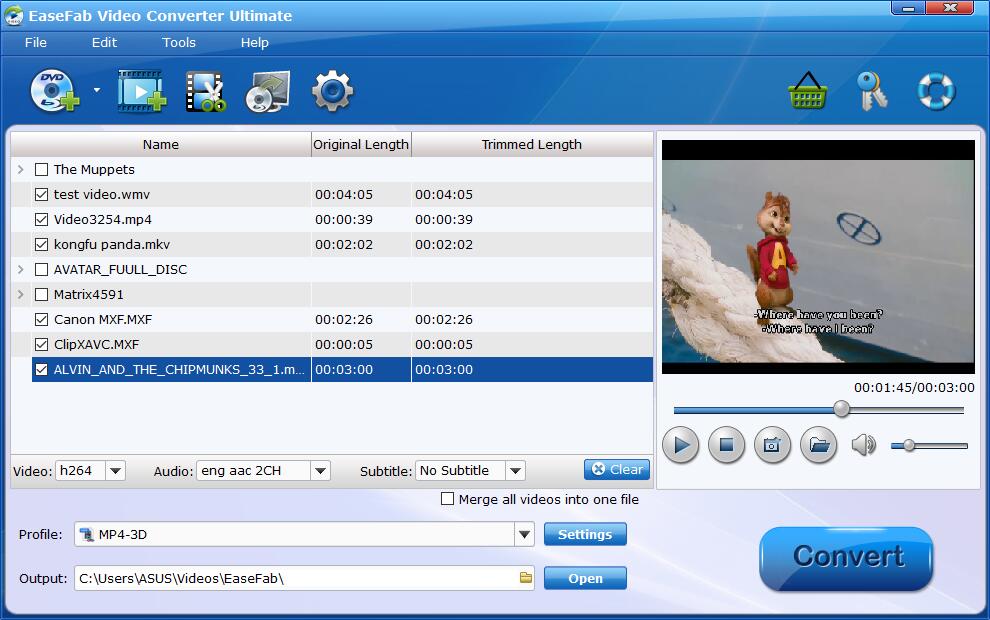 easefab video converter trim