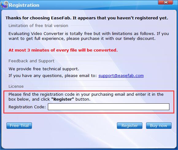 easefab video converter registration code