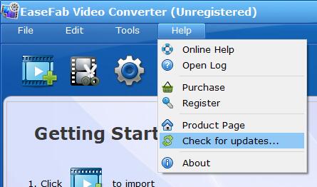 Update EaseFab Video Converter