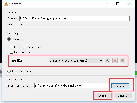 how to compress a video with vlc