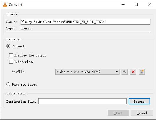 Convert Blu-ray to MP4 with VLC